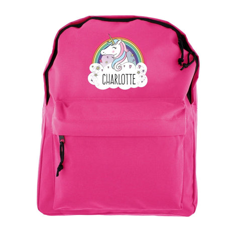 Personalised Unicorn Pink School Backpack: 5 - Kids Bags By Gift Moments