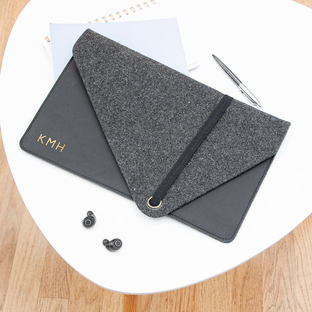 Personalised Vegan Apple Leather Laptop Sleeve: 1 - Tech Accessories By Gift Moments