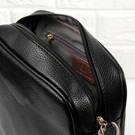 Personalised Black Vegan Leather Crossbody Bag: 6 - Bags & Purses By Gift Moments