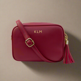 Personalised Red Vegan Leather Crossbody Bag: 1 - Bags & Purses By Gift Moments