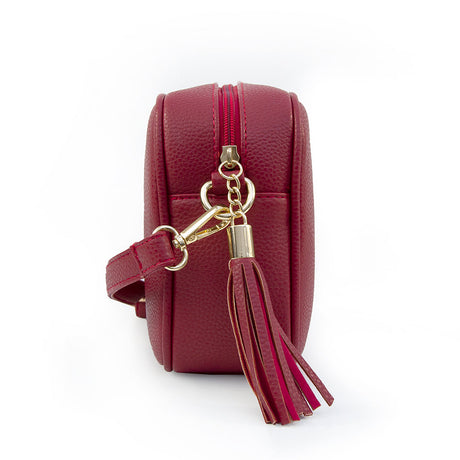 Personalised Red Vegan Leather Crossbody Bag: 4 - Bags & Purses By Gift Moments