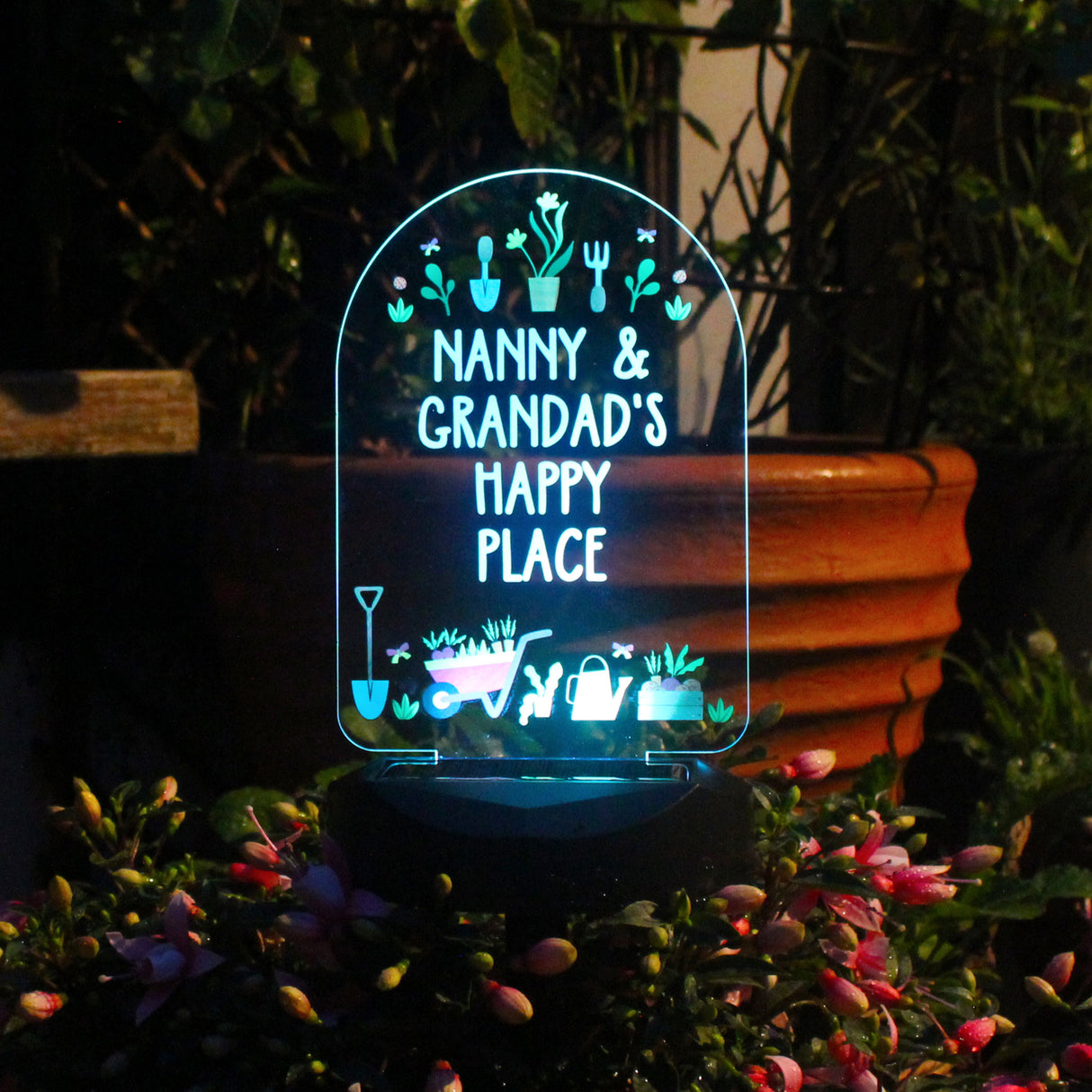 Personalised Solar LED Garden Light: 2 - Solar Lights By Gift Moments