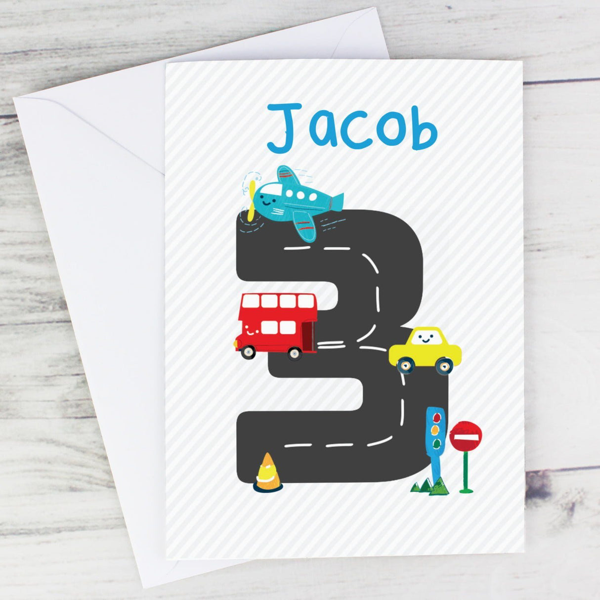 Personalised Vehicles Birthday Card: 1 - Greeting Cards By Gift Moments