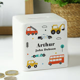 Personalised Vehicles Ceramic Money Box: 4 - Money Boxes By Gift Moments