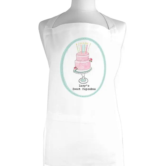 Personalised Vintage Pastel Cupcake Apron: 2 - Aprons By Gift Moments