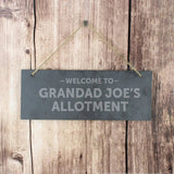 Personalised Welcome Hanging Slate Plaque: 1 - Signs & Plaques By Gift Moments