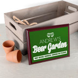 Personalised Welcome To My Beer Garden Plaque Default Title - Signs & Plaques at Gift Moments