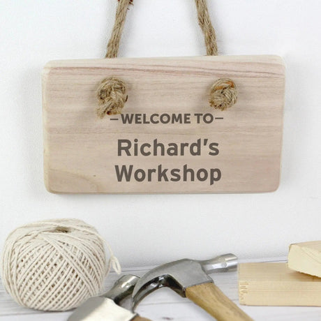 Personalised Welcome Wooden Sign: 2 - Signs & Plaques By Gift Moments