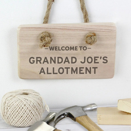 Personalised Welcome Wooden Sign: 1 - Signs & Plaques By Gift Moments