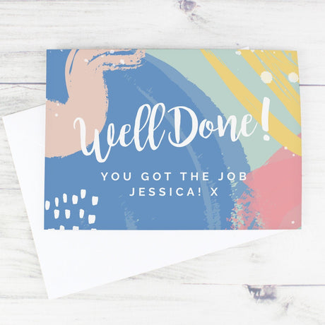 Personalised Well Done! Achievement Card: 2 - Greeting Cards By Gift Moments