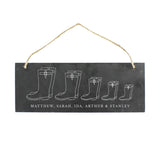 Personalised Family of Five Slate Plaque: 3 - Signs & Plaques By Gift Moments