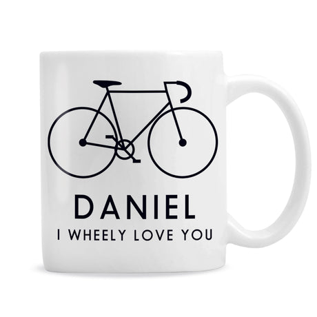 Personalised I Wheely Love You Mug: 2 - Mugs By Gift Moments