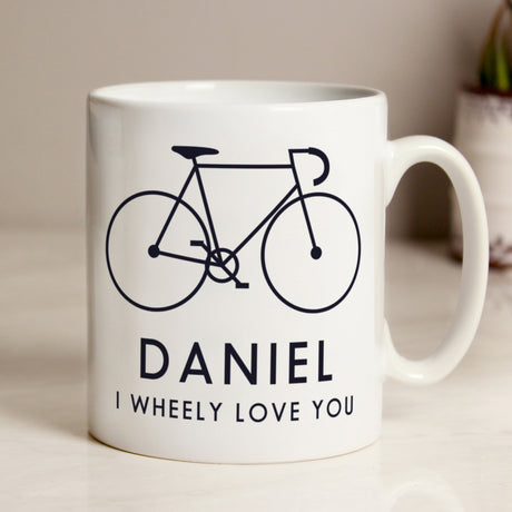 Personalised I Wheely Love You Mug: 1 - Mugs By Gift Moments