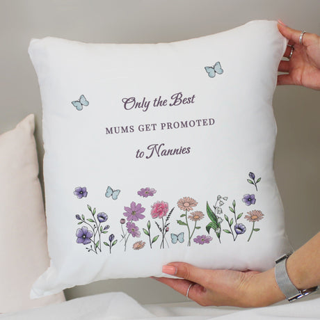 Personalised Wild Flowers Cushion: 2 - Cushions By Gift Moments