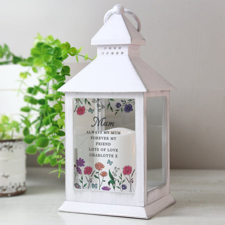 Personalised Wild Flowers LED Lantern: 2 - LED Lighting By Gift Moments