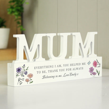 Personalised Wild Flowers Mum Ornament: 2 - Ornaments By Gift Moments