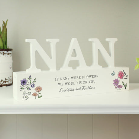 Personalised Wild Flowers Nan Ornament: 1 - Ornaments By Gift Moments