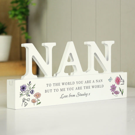 Personalised Wild Flowers Nan Ornament: 4 - Ornaments By Gift Moments