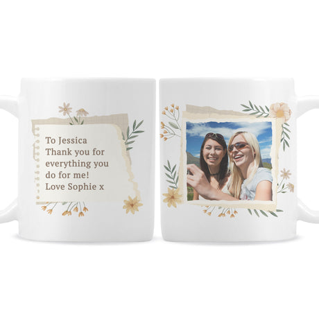 Personalised Wild Flowers Photo Mug: 5 - Mugs By Gift Moments