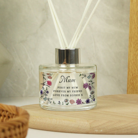 Personalised Wild Flowers Reed Diffuser: 1 - Reed Diffusers By Gift Moments