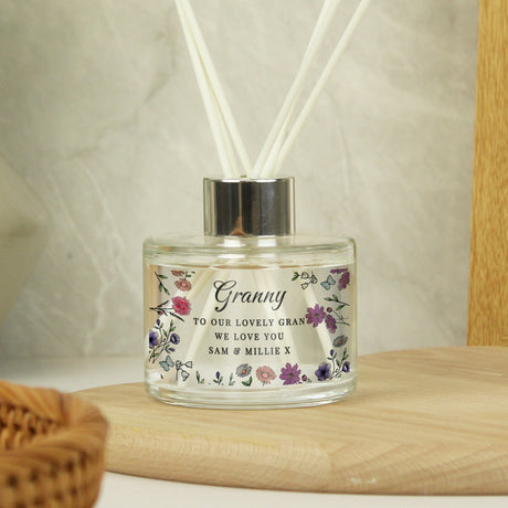 Personalised Wild Flowers Reed Diffuser: 4 - Reed Diffusers By Gift Moments