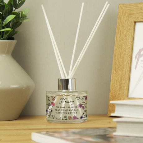 Personalised Wild Flowers Reed Diffuser: 2 - Reed Diffusers By Gift Moments