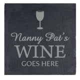 Personalised Slate Wine Coaster: 3 - Coasters By Gift Moments