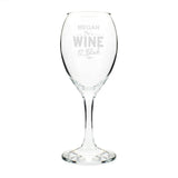 Personalised Wine O’Clock Engraved Glass: 2 - Wine Glasses By Gift Moments