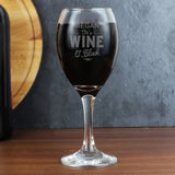 Personalised Wine O’Clock Engraved Glass: 1 - Wine Glasses By Gift Moments