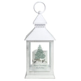 Personalised Winter Night White Lantern: 5 - LED Lighting By Gift Moments