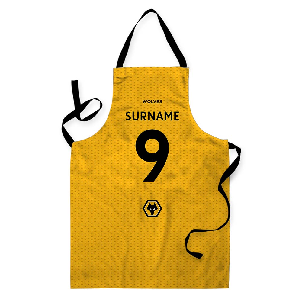 Wolverhampton Wanderers FC Personalised Adult Apron: 2 - Aprons By Wolverhampton Wanderers