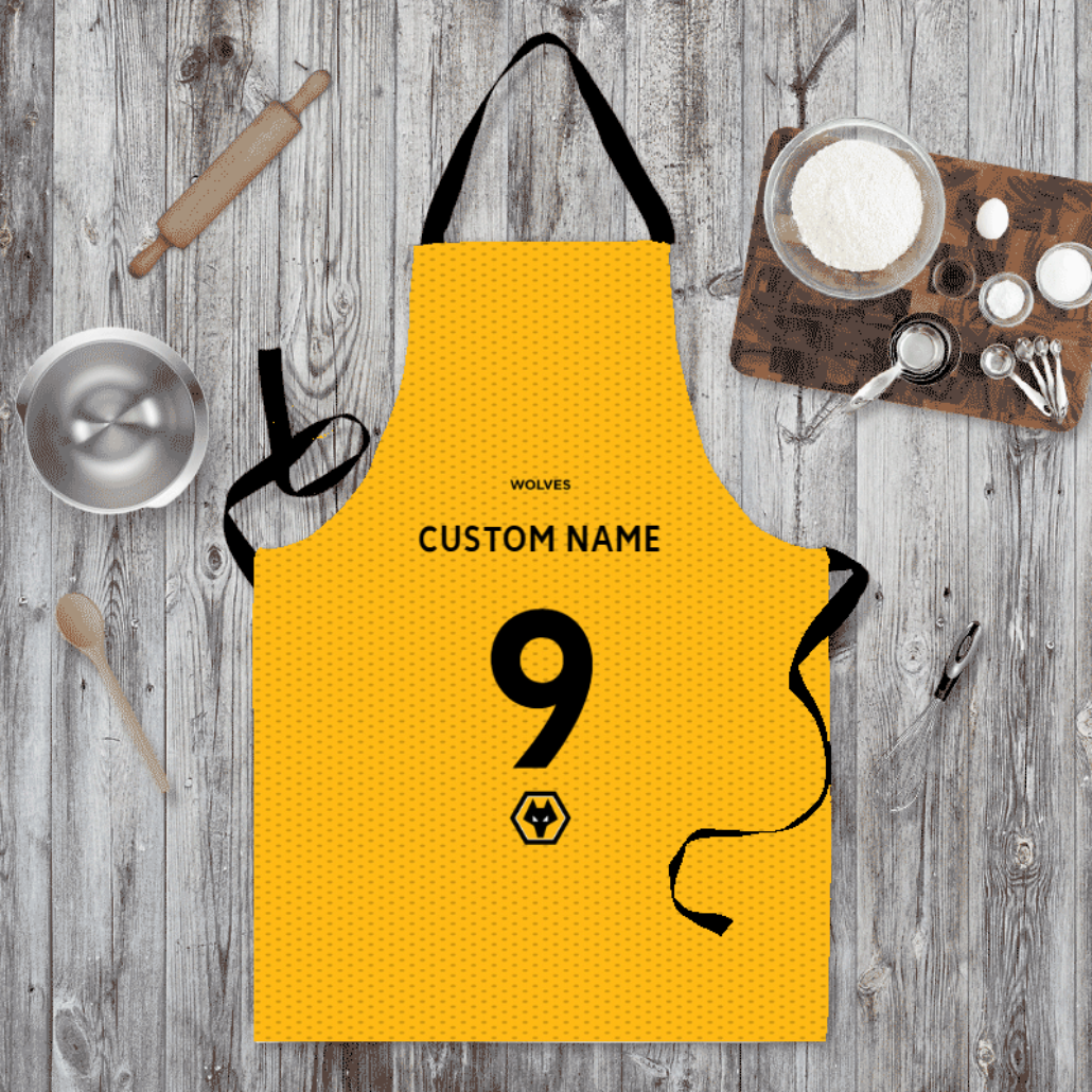 Wolverhampton Wanderers FC Personalised Adult Apron: 1 - Aprons By Wolverhampton Wanderers