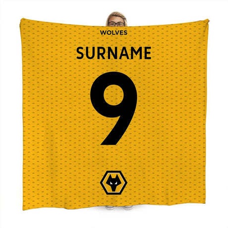 Personalised Wolves FC Fleece Blanket: 1 - Blankets By Wolverhampton Wanderers