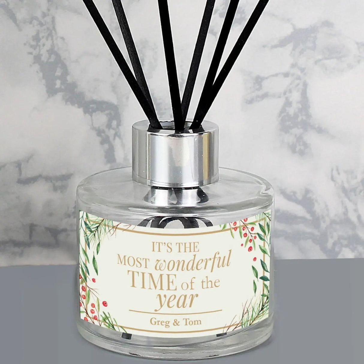 Personalised Christmas Reed Diffuser: 2 - Reed Diffusers By Gift Moments