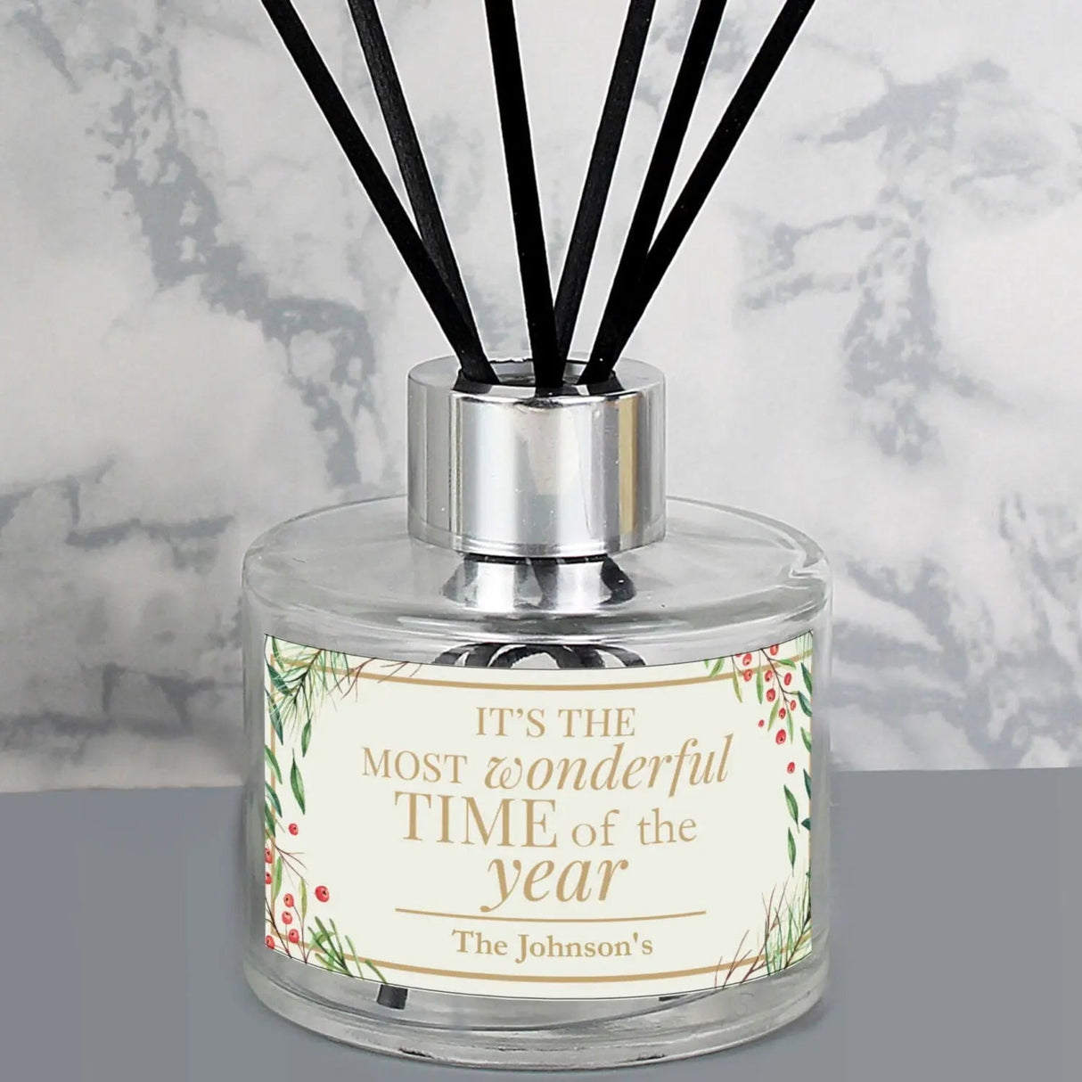 Personalised Christmas Reed Diffuser: 4 - Reed Diffusers By Gift Moments