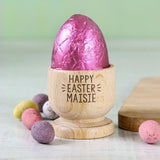 Personalised Wooden Egg Cup: 2 - Egg Cups By Gift Moments