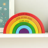 Personalised Wooden Rainbow Stacker Toy: 7 - Toys By Gift Moments