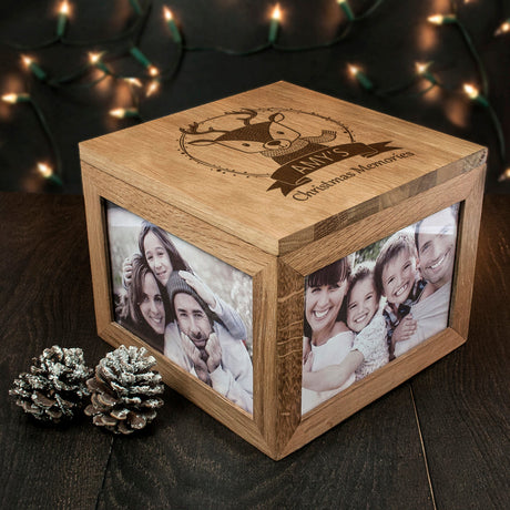 Personalised Woodland Animal Memory Boxes: 17 - Photo Cubes By Gift Moments