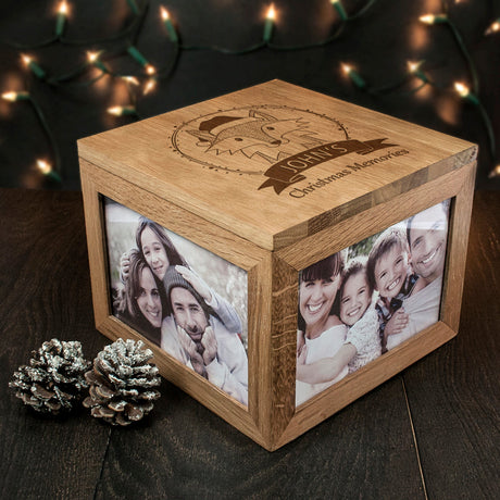 Personalised Woodland Animal Memory Boxes: 16 - Photo Cubes By Gift Moments