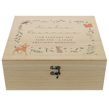 Personalised Woodland Animal Keepsake Box: 5 - Keepsake Boxes By Gift Moments