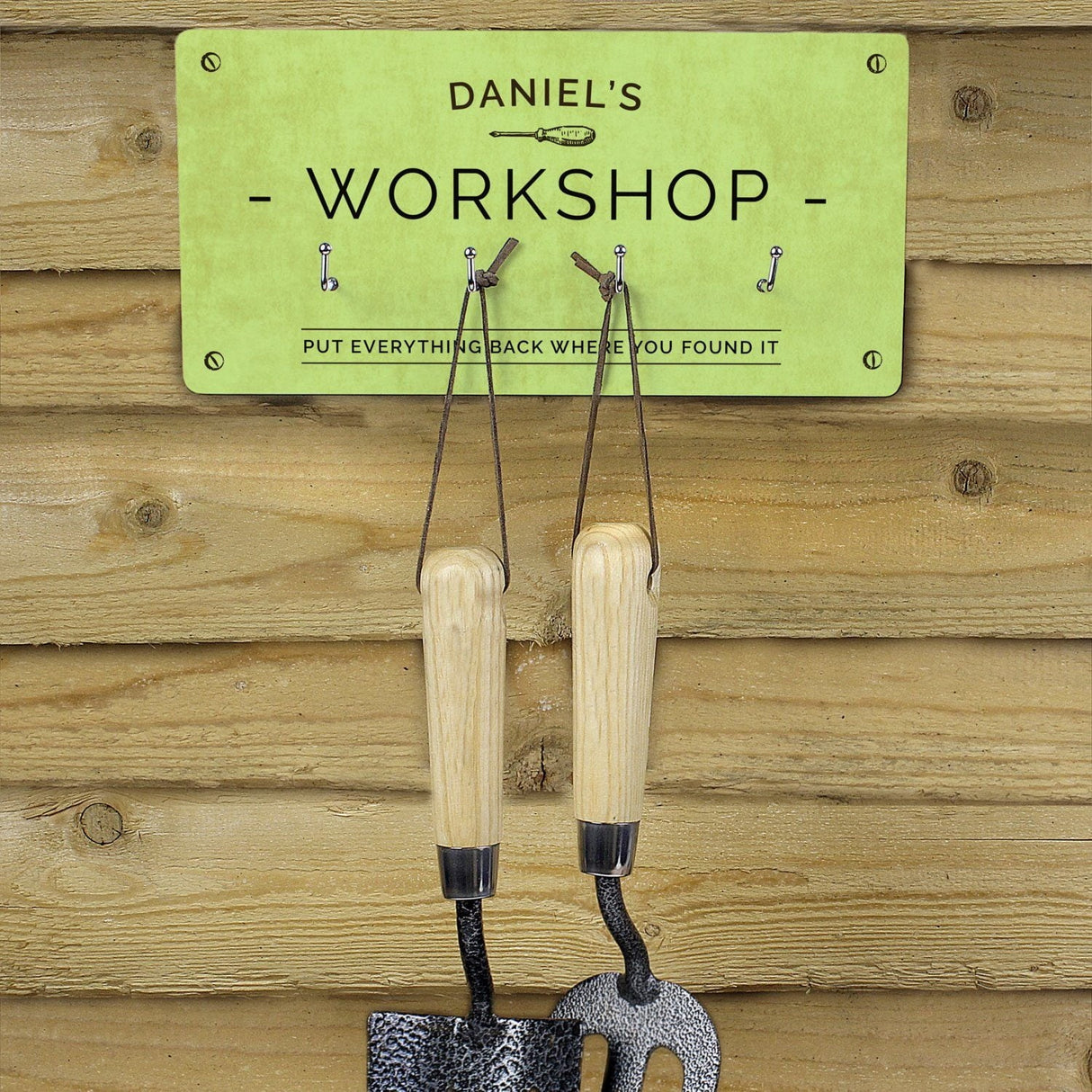 Personalised Workshop Wall Hooks: 3 - Signs & Plaques By Gift Moments