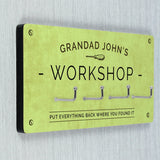 Personalised Workshop Wall Hooks: 5 - Signs & Plaques By Gift Moments