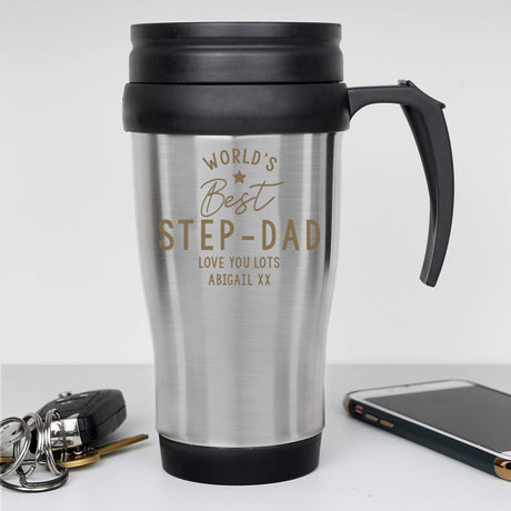 Personalised ’Worlds Best’ Travel Mug: 2 - Travel Mugs By Gift Moments