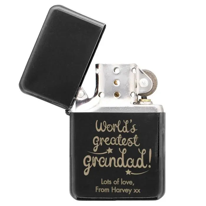 Personalised World’s Greatest Grandad Lighter: 4 - Smoking Accessories By Gift Moments