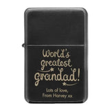 Personalised World’s Greatest Grandad Lighter: 3 - Smoking Accessories By Gift Moments