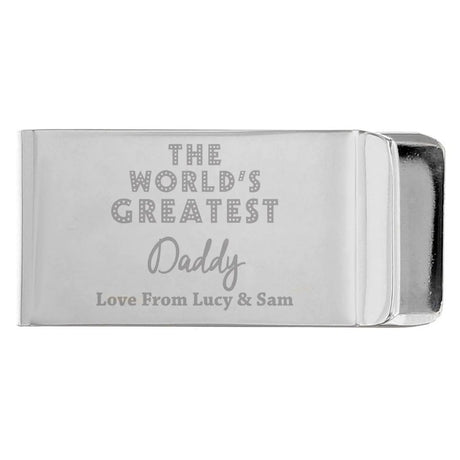 Personalised World’s Greatest Money Clip: 3 - Wallets & Money Clips By Gift Moments