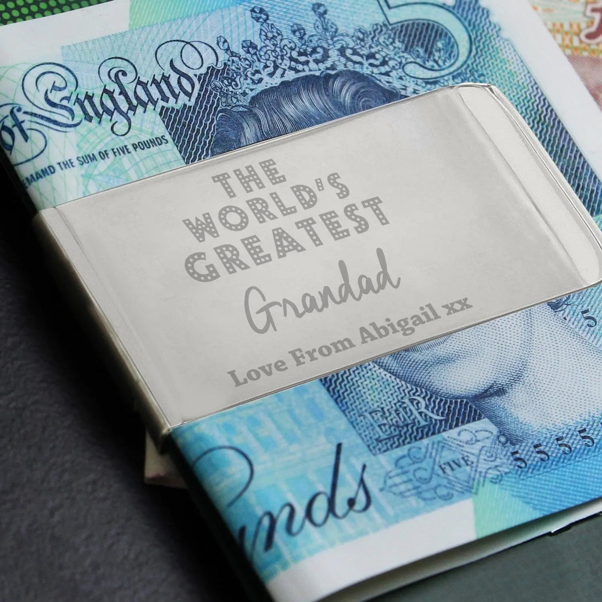 Personalised World’s Greatest Money Clip: 2 - Wallets & Money Clips By Gift Moments