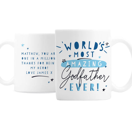 Personalised Amazing Godfather Mug: 4 - Mugs By Gift Moments