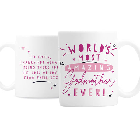 Personalised Amazing Godmother Mug: 4 - Mugs By Gift Moments