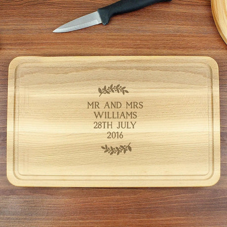 Personalised Wreath Chopping Board: 2 - Chopping Boards By Gift Moments